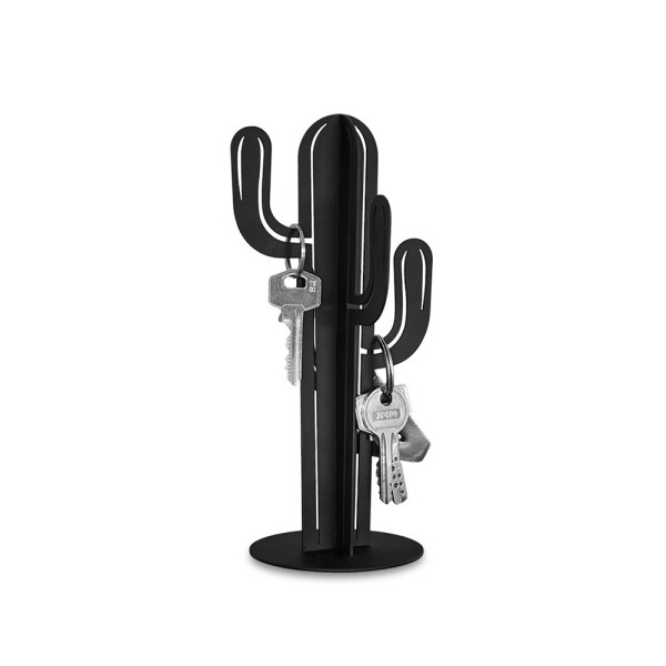 Balvi -  Sleutelhanger,Cactus,zwart,metaal