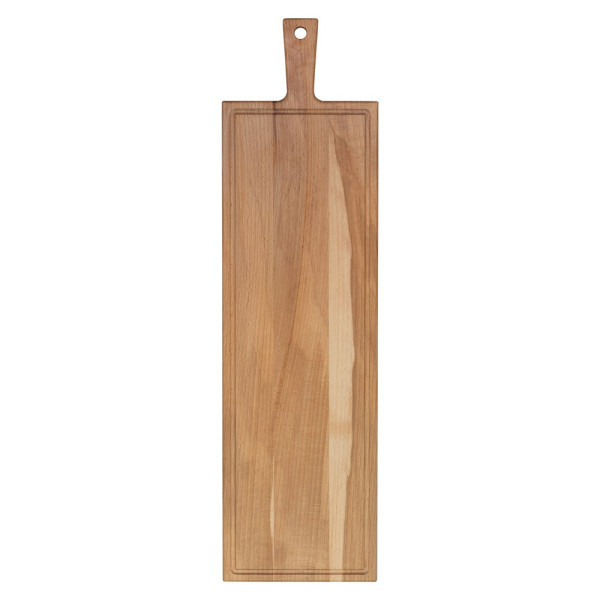 Plank met handvat beuken 59x19cm