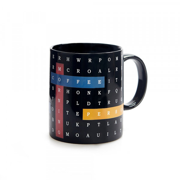 Balvi -  Mok,Alphabet Soup,290ml,zwart,keramiek
