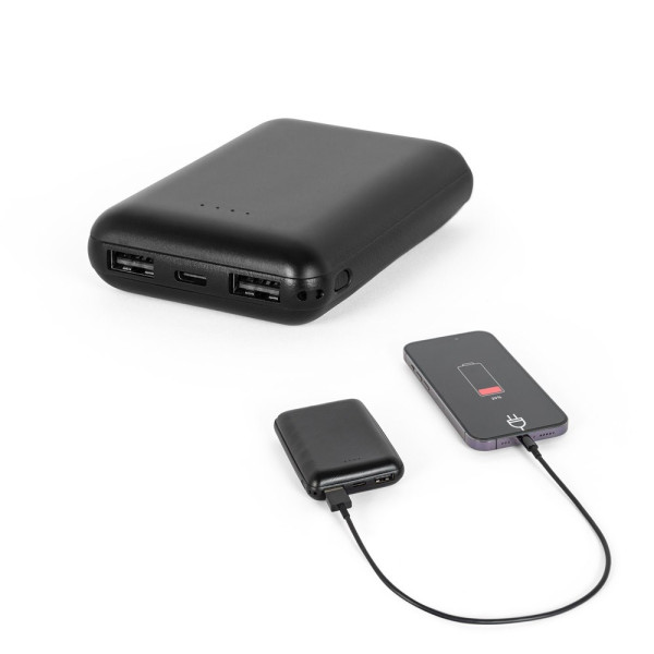 LEAKEY 8. Powerbank 8'000 mAh in gerecycled ABS (100% rABS)